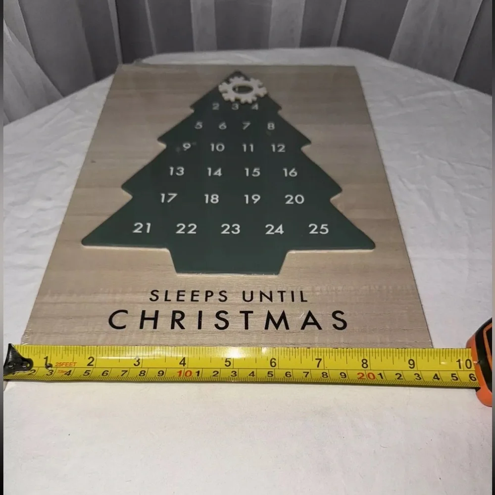 Sleeps Until Christmas Wall Hanging Advent Calendar from Target NEW